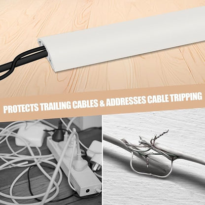 Floor Cord Cover Cable Cavity Self Adhesive Cord Hider Floor 3.3FT Floor Cable - Image 5