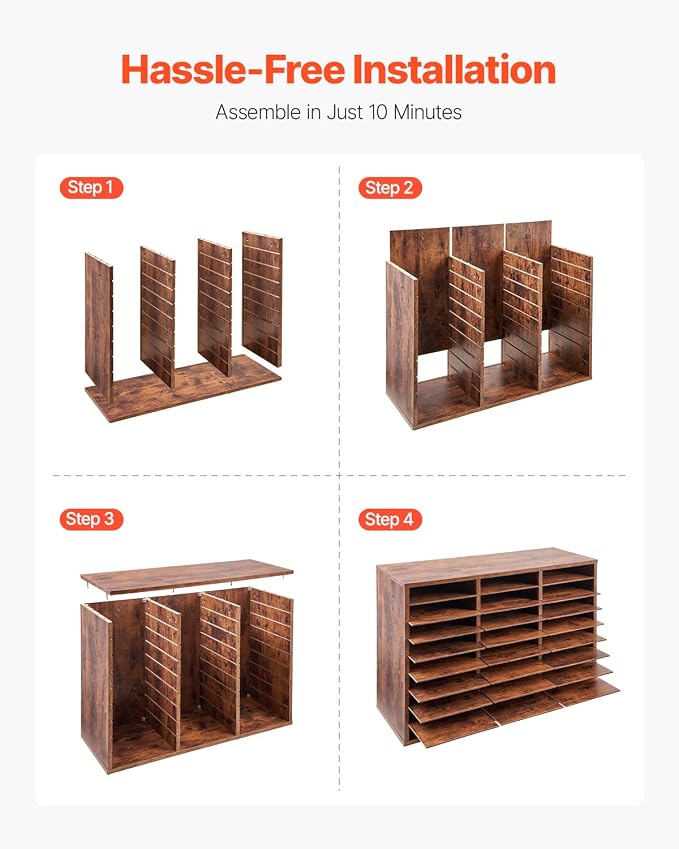 VEVOR Literature Organizer, 27 Compartments Office Mailbox - Image 8