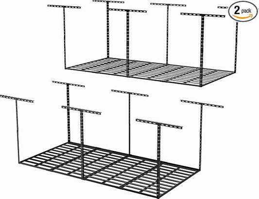 SunsGrove 4x8 Garage Storage Overhead Rack Organization, Adjustable Ceiling by SunsGrove