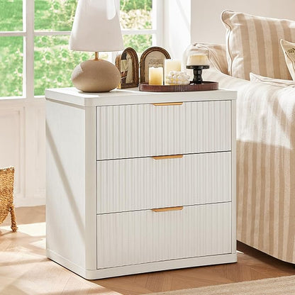 LEYAOYAO 23" Wide Fluted Farmhouse Night Stand Set of 2 - Image 5
