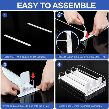 Drink Organizer for Refrigerator, Automatic Pusher Drink Dispenser for Fridge - Image 4