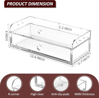 Acrylic Desk Organizer 12 "x 5.7" x 4" - Image 2
