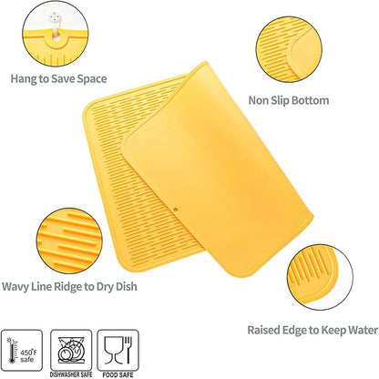 Silicone Dish Drying Mat for Multiple Usage, Easy clean, Eco-friendly, - Image 4