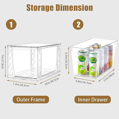 6Pack Stackable Kitchen Storage Organizer, Pantry Organizers and Storage - Image 3