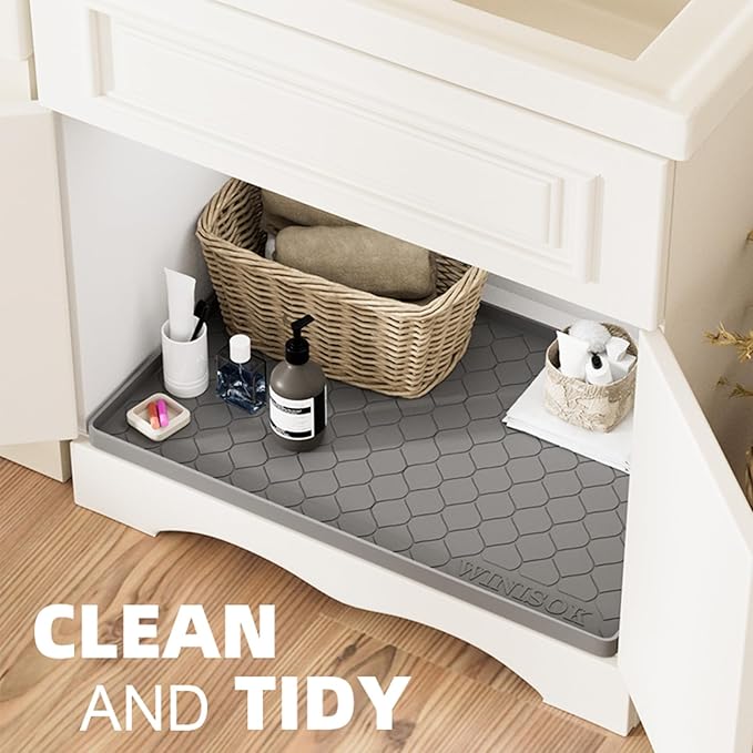 Silicone Under Sink Mat 31" x 19", kitchen Essentials and Gadgets, Shelf liner - Image 4