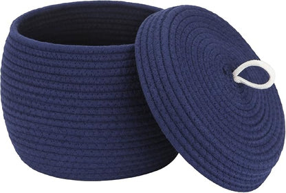 Sea Team Round Cotton Rope Storage Basket by SeaTeam