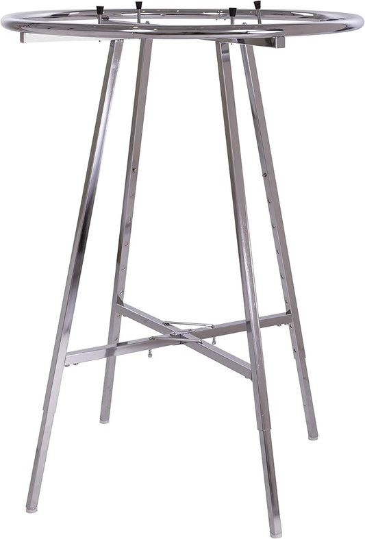Econoco 36-Inch Folding Round Garment Rack, Adjustable 48–66″ Height Retail by Econoco