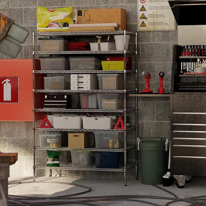 24" Deep x 48" Wide x 74" Height Wire Shelving Kit | 8-Tier | NSF Commercial - Image 7
