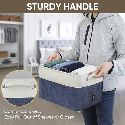 BALEINE 3 Pack Fabric Storage Bins - Image 8