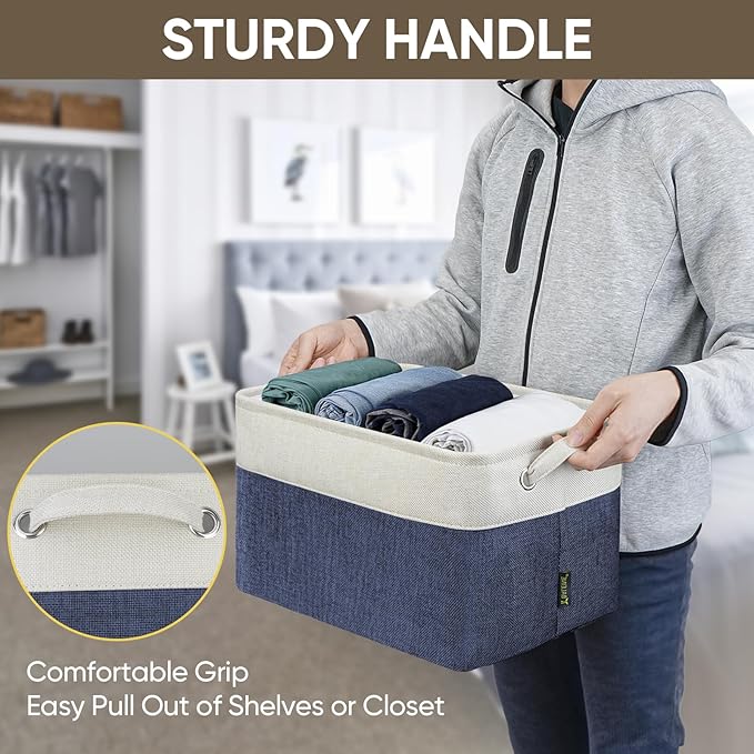 BALEINE 2 Pack Fabric Storage Bins - Image 8