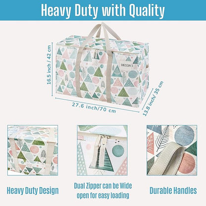 VENO 4 Pack Moving Bags and Large Christmas Storage Bins - Image 3