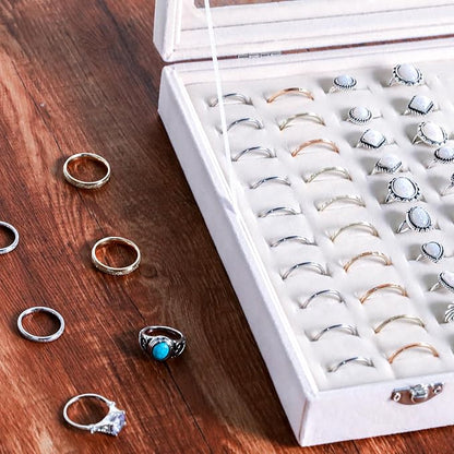 Frebeauty Ring Organizer Tray 100 Slots Ring Holder - Image 5