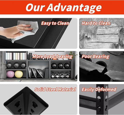 24" W Garage Shelving, 5-Tier Heavy Duty Shelving Unit, 3000LBS Adjustable - Image 7