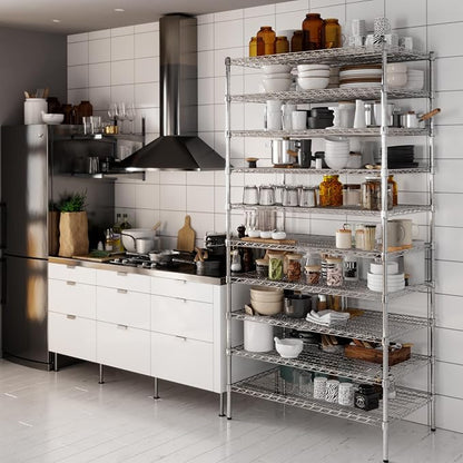 24" Deep x 42" Wide x 86" Height Wire Shelving Kit | 10-Tier | NSF Commercial - Image 2