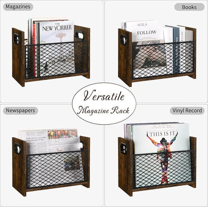 YINMIT Magazine Holder, Magazine Rack Floor, Magazine Storage Basket, File - Image 7