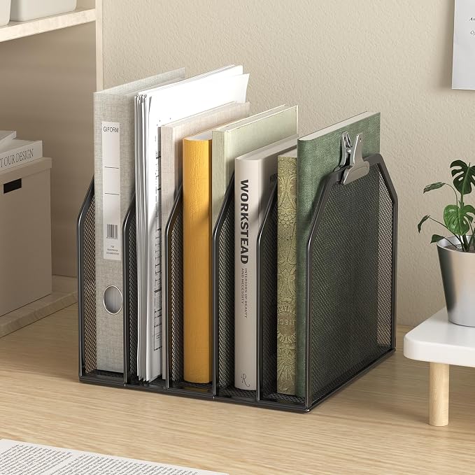 Metal 5-Section File Folder Organizer - Image 2
