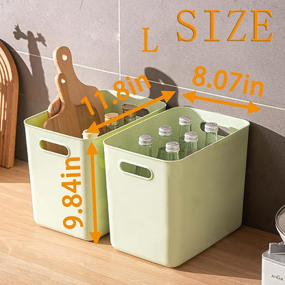 5 pack large plastic White storage bins Baskets, Toy Box Chest - Image 6