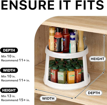 Simple Houseware 2-Tier Lazy Susan Spice Organizer - Image 6