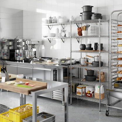 18" Deep x 30" Wide x 74" Height Wire Shelving Kit | 6-Tier | NSF Commercial - Image 5
