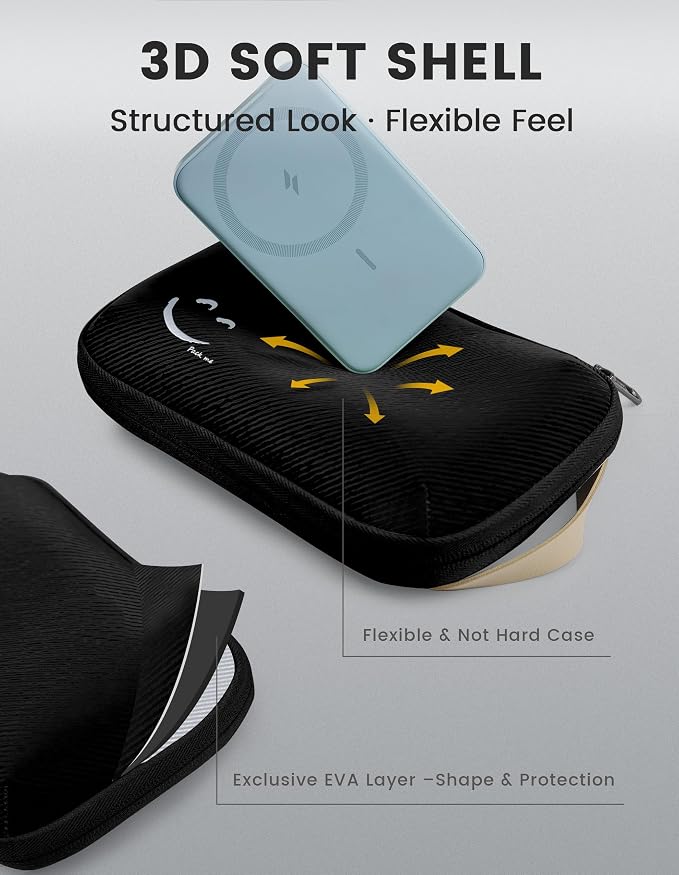 Travelkin Travel Cord Organizer, Small Electronic Organizer Travel Case - Image 6