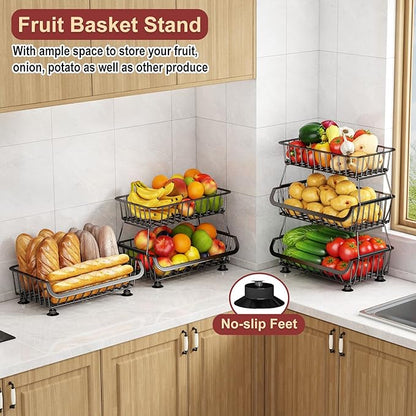 3-Tier Rolling Pantry Cart - Image 5
