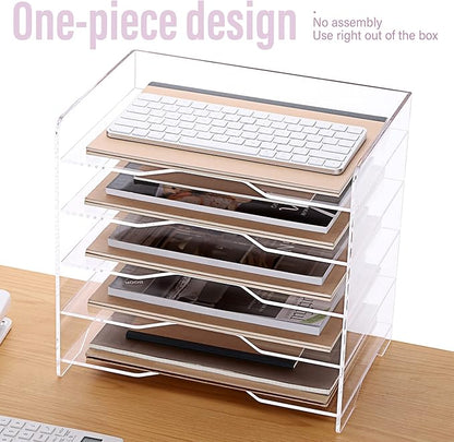 SANRUI Acrylic Paper Organizer Letter Tray - Image 5