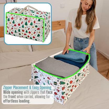 VENO 2 Pack Moving Bags and Large Christmas Decoration Storage Bins - Image 4