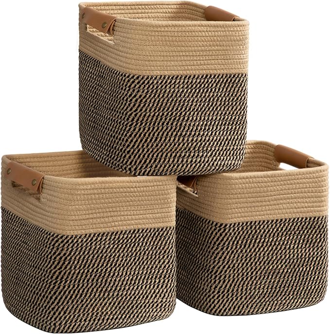 danpinera 3-Pack Cotton Rope Baskets by danpinera