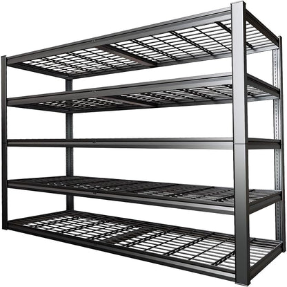 67" Wide 5-Tier Garage Shelving Unit, Heavy Duty Garage Storage Shelves by PMKES