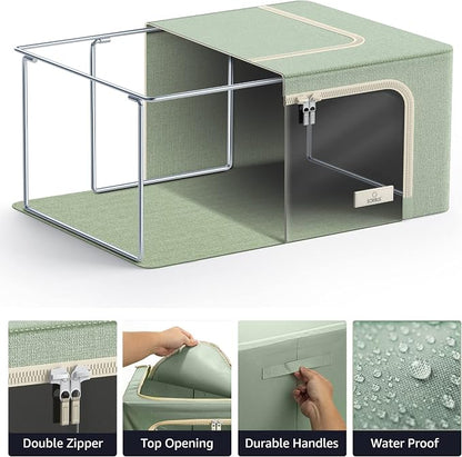 Sorbus Storage Bins with Metal Frame - Image 5