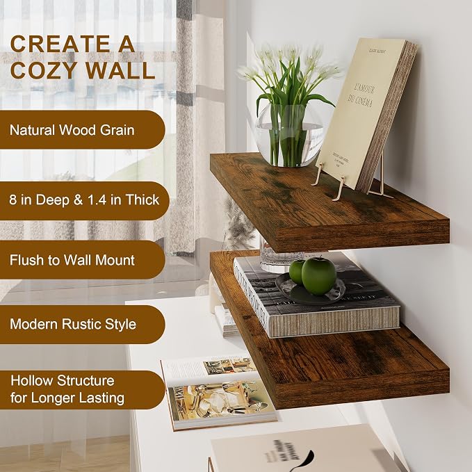 Floating Shelves 36 Inch Long, Deep Floating Shelf - Image 5