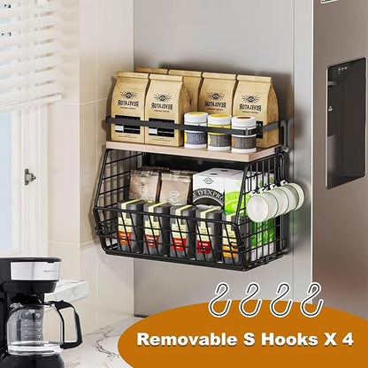 Magnetic Shelf for Fridge, Onion and Potato Spice Snacks Fruit and Vegetable - Image 5