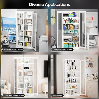 VINGLI Lockable Display Cabinet - Image 7