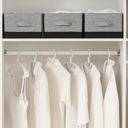 linen closet organizers and storage, 3 Pack Large Storage Baskets, Clothing - Image 8