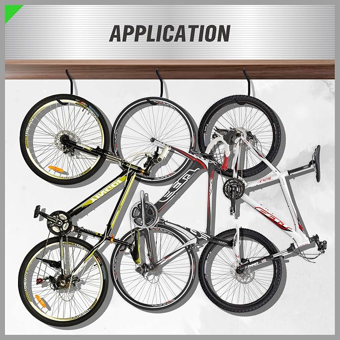 SWANLAKE 8-Piece Heavy Duty Garage Bike Hooks, 6-inch Bike Hooks - Image 8