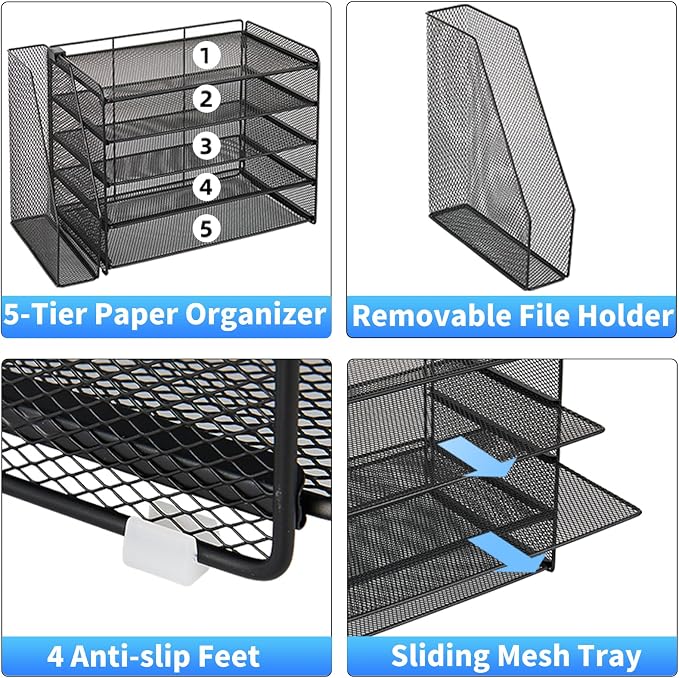 OPNICE 5-Tier Paper Organizer - Image 6