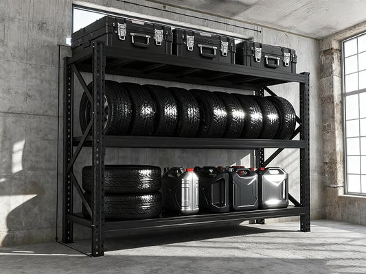 51.2" W Storage Shelves 3600lbs Garage Metal Shelving Heavy Duty Garage Shelves by KILISTEELS