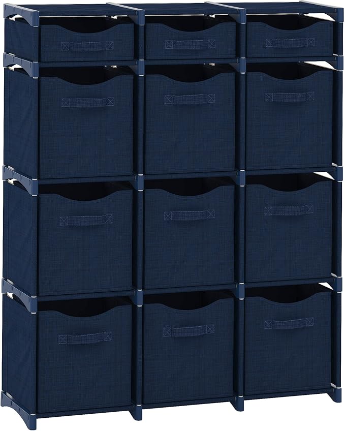 12 Cube Closet Organizers And Storage | Includes All Storage Cube Bins | Easy by Neaterize