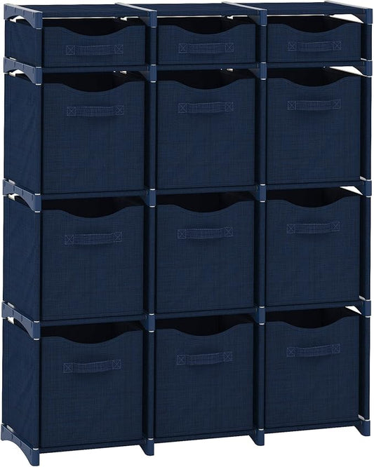 12 Cube Closet Organizers And Storage | Includes All Storage Cube Bins | Easy by Neaterize
