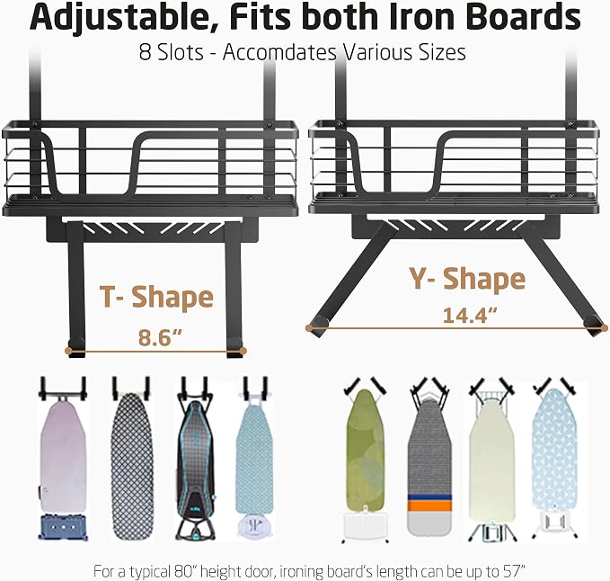 KES Over The Door Ironing Board Holder, Ironing Board Hanger Door Mount - Image 5