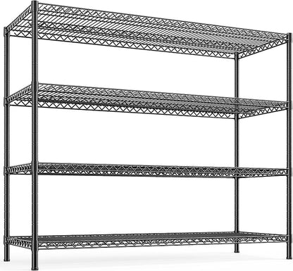 REIBII 2560LBS Storage Shelves 55.5"W Metal Shelving Unit 4 Tier Wire Shelving by REIBII