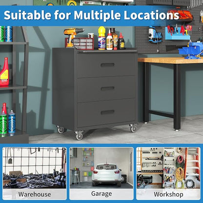 Metal Tool Cabinet, Garage Storage Cabinet System, Wall Cabinet & Locking - Image 7