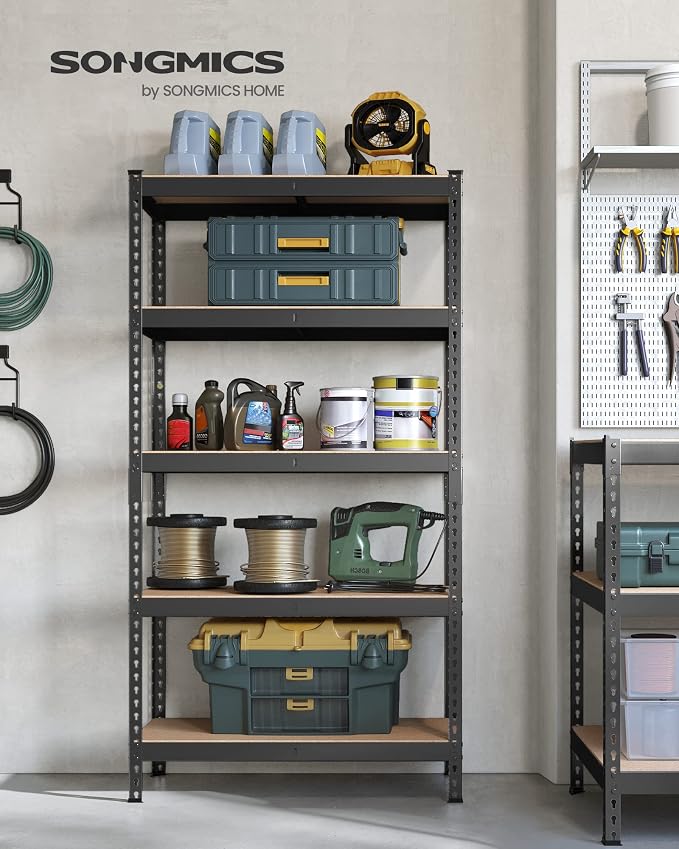SONGMICS 5-Tier Storage Shelves, Load 2310 lb, Garage Storage, Boltless Assembly - Image 2