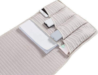 Brilliant Sunshine Premium Beige Sofa Armrest 5 Pockets Organizer, Couch - Image 3