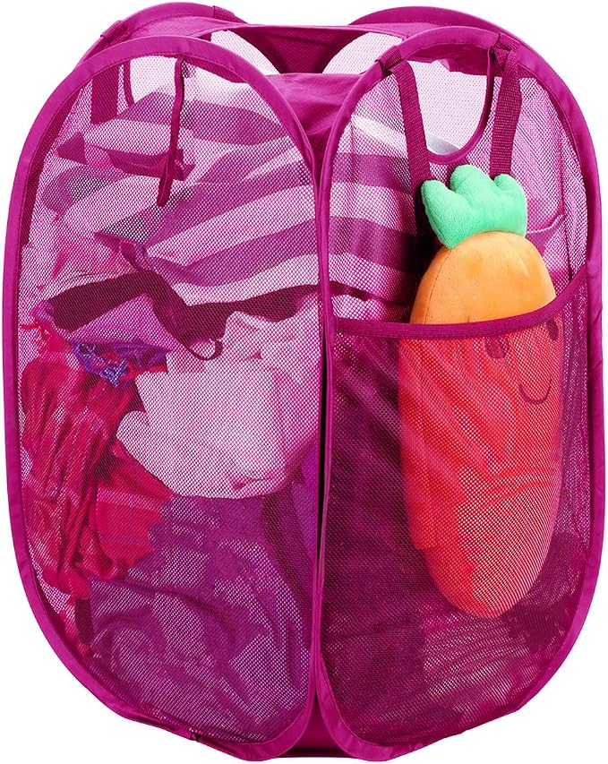 Strong Mesh Pop-up Laundry Hamper, Quality Laundry Basket by HOUSEAGAIN