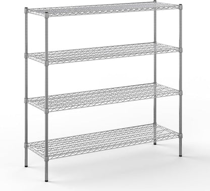 18" Deep x 54" Wide x 54" Height Wire Shelving Kit | 4-Tier | NSF Commercial by Regal+Altair