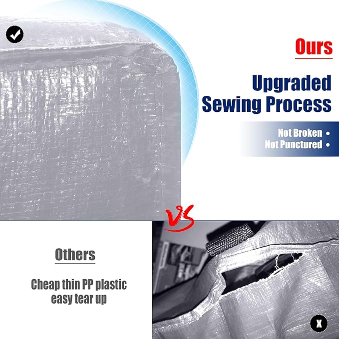 Cosy Family 4 Pack Heavy Duty Extra Large Moving Bags - Image 3