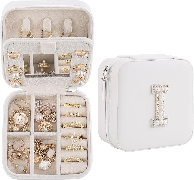 Birthday Gifts For Women, Initial Jewelry Box, Travel Jewelry Case, Gifts for by Unknown