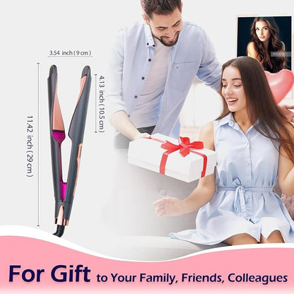ANGENIL Pro Twist Ceramic Flat Iron 1 Inch, Dual Voltage Hair Straightener and - Image 6