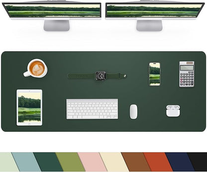 Leather Desk Pad Protector, Office Desk Mat, Large Mouse Pad, Non-Slip PU by cebowa